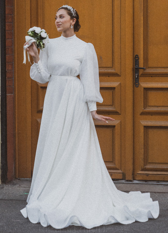 Robe de mariée voilee hot sale