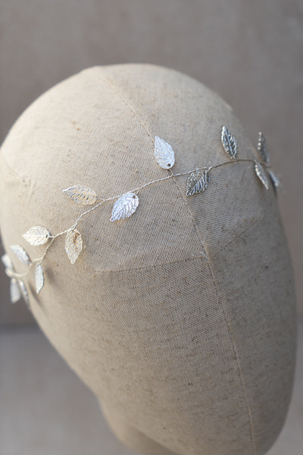 Silver bohemian leaf head jewelry
